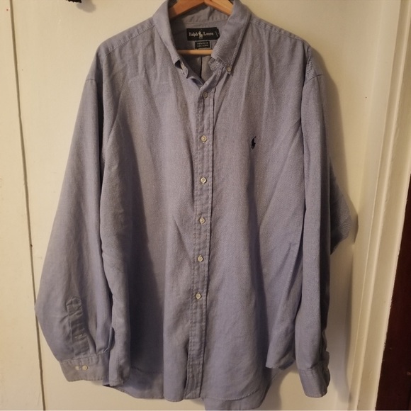 Polo Ralph Lauren Chambray Bottom Down Shirt - Light Blue - Picture 9 of 9